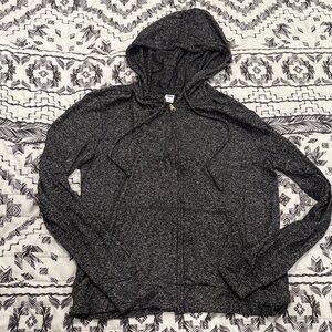 Old Navy Women's Black Zip-Up Sweater